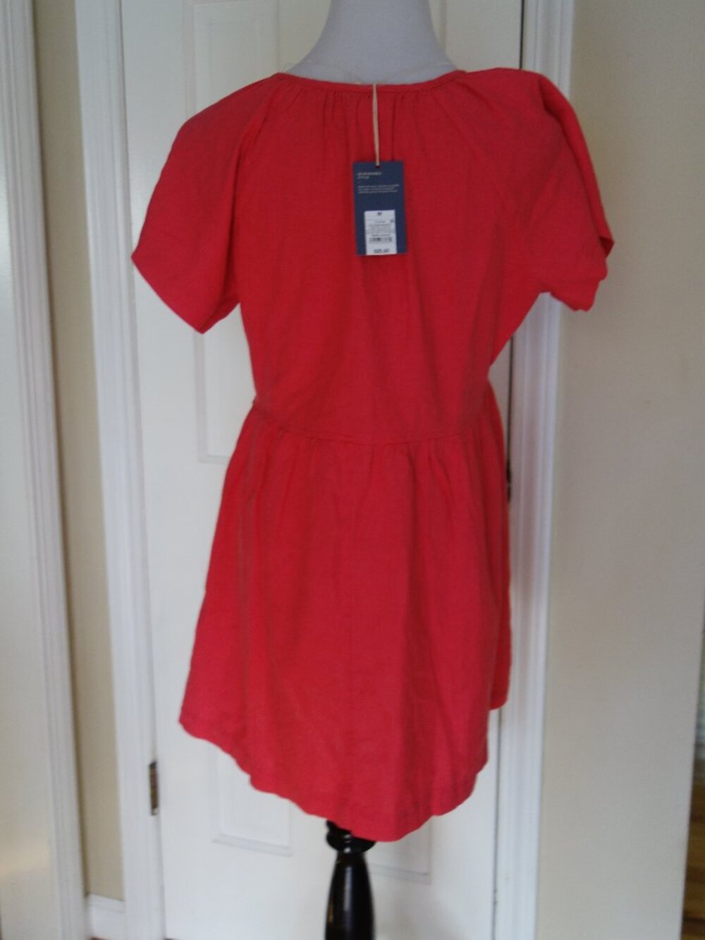 NWT UNIVERSAL THREAD Mini Linen Blend Dress in Full Bloom Pink – Med - Picture 4 of 8